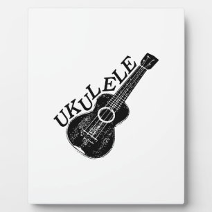 Ukulele tekst en Afbeelding Fotoplaat