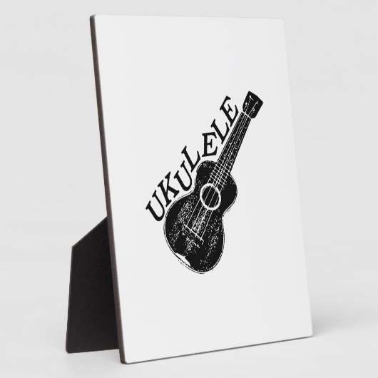 Ukulele tekst en Afbeelding Fotoplaat (Zijkant)