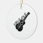 Ukulele tekst en Afbeelding Keramisch Ornament (Links)