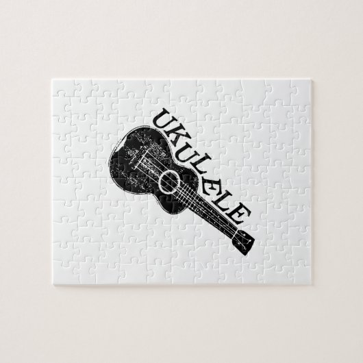 Ukulele tekst en Afbeelding Legpuzzel (Horizontaal)