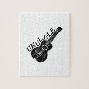 Ukulele tekst en Afbeelding Legpuzzel