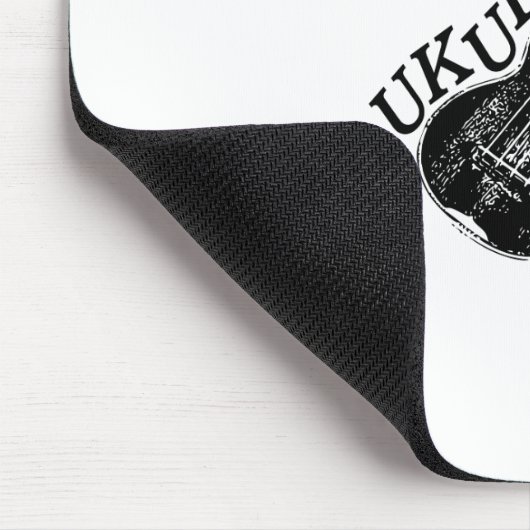 Ukulele tekst en Afbeelding Muismat (Hoek)