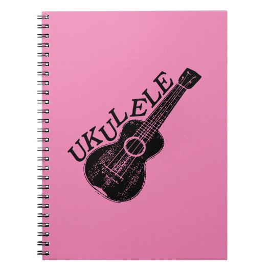 Ukulele tekst en Afbeelding Notitieboek (Voorkant)