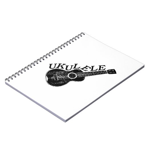 Ukulele tekst en Afbeelding Notitieboek (Linkerzijde)