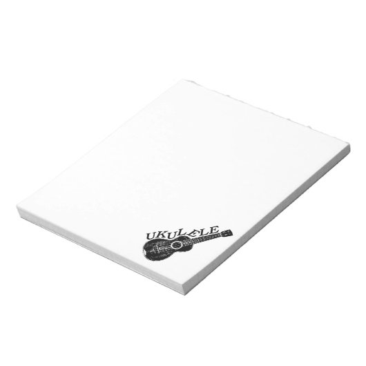 Ukulele tekst en Afbeelding op maat Notitieblok (Linkerzijde)