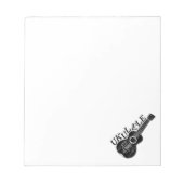 Ukulele tekst en Afbeelding op maat Notitieblok (Voorkant)