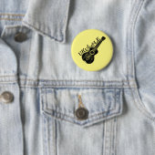 Ukulele tekst en Afbeelding Ronde Button 5,7 Cm (In situ)