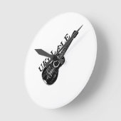 Ukulele tekst en Afbeelding Ronde Klok (Hoek)