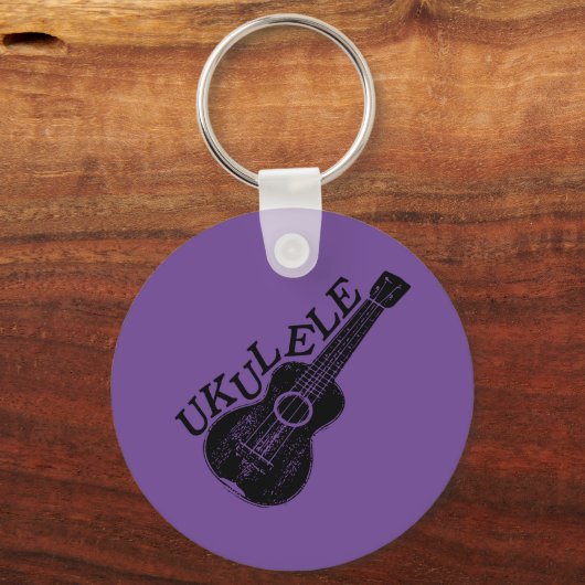 Ukulele tekst en Afbeelding Sleutelhanger (Achterkant)