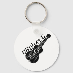 Ukulele tekst en Afbeelding Sleutelhanger