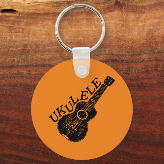 Ukulele tekst en Afbeelding Sleutelhanger (Voorkant)