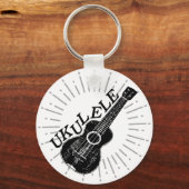 Ukulele tekst en Afbeelding Sleutelhanger (Voorkant)