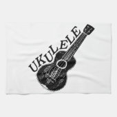 Ukulele tekst en Afbeelding Theedoek (Horizontaal)