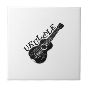 Ukulele tekst en Afbeelding vierkant Tegeltje