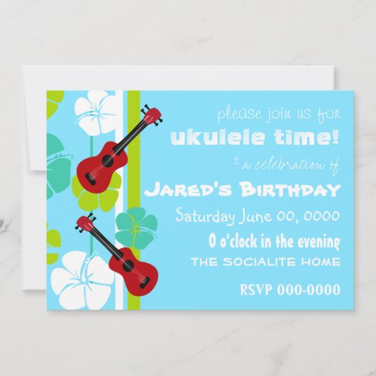 Ukulele Time! Kaart (Voorkant)
