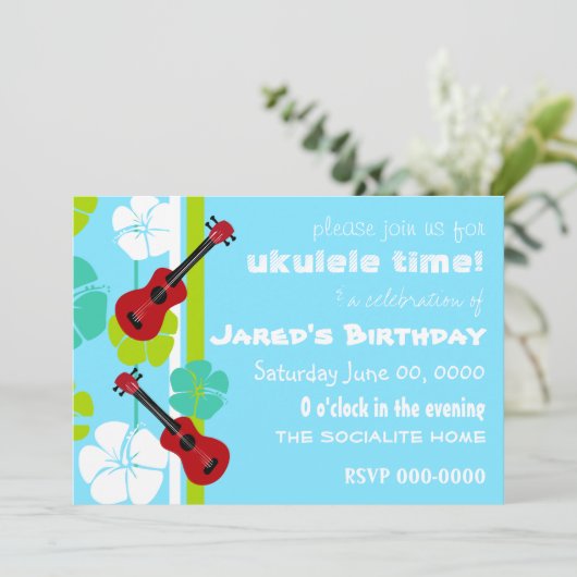 Ukulele Time! Kaart (Staand voorkant)