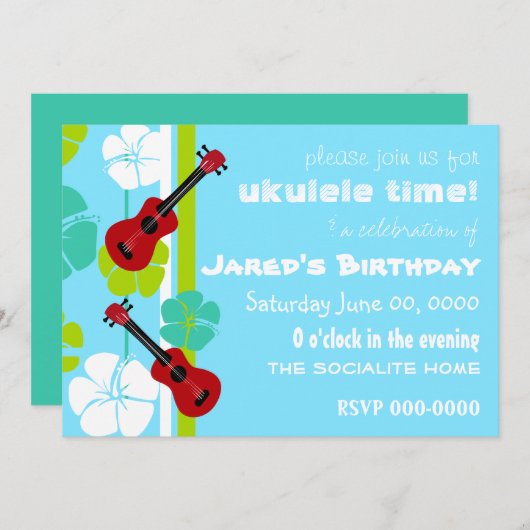 Ukulele Time! Kaart (Voorkant / Achterkant)