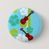 Ukulele Time! Ronde Button 5,7 Cm (Voorkant)