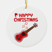 Ukulele Uke Speler Muzikant Kerst Ornament (Voorkant)