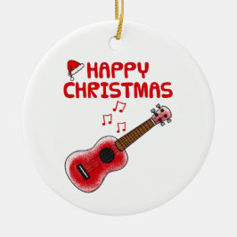 Ukulele Uke Speler Muzikant Kerst Ornament