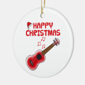 Ukulele Uke Speler Muzikant Kerst Ornament (Links)
