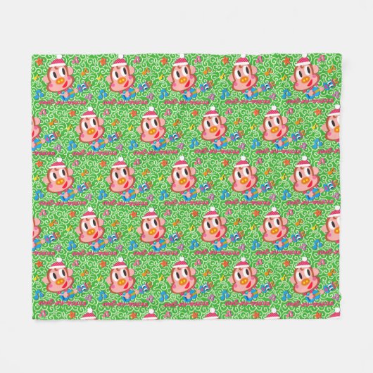 Ukulele Ukkiy Fleece Deken (Voorkant (Horizontaal))
