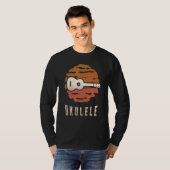 Ukulele Vintage Retro Classic Sunset Music T-shirt (Voorkant volledig)