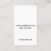 Ukulele Visitekaartje (Achterkant)
