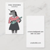 Ukulele Visitekaartje (Voorkant / Achterkant)