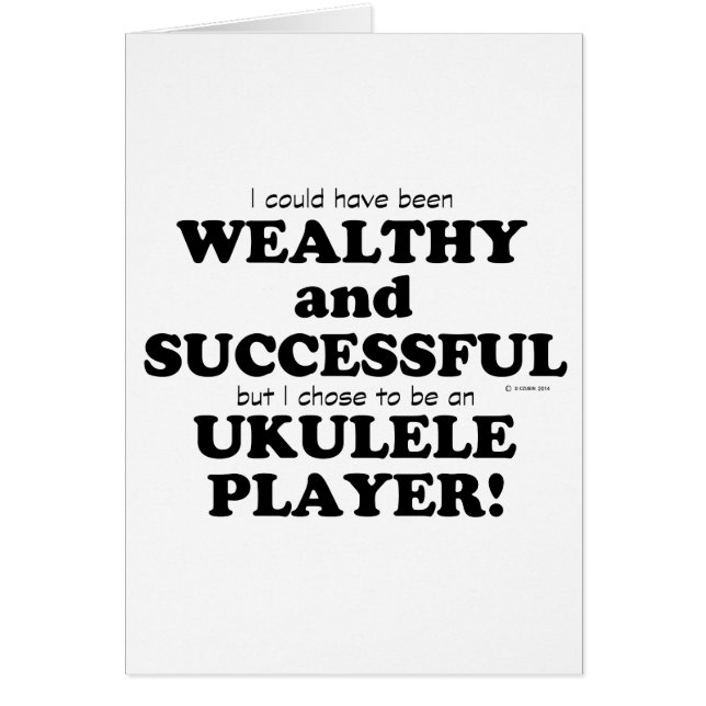 Ukulele Wealthy & Succesvol (Voorkant)