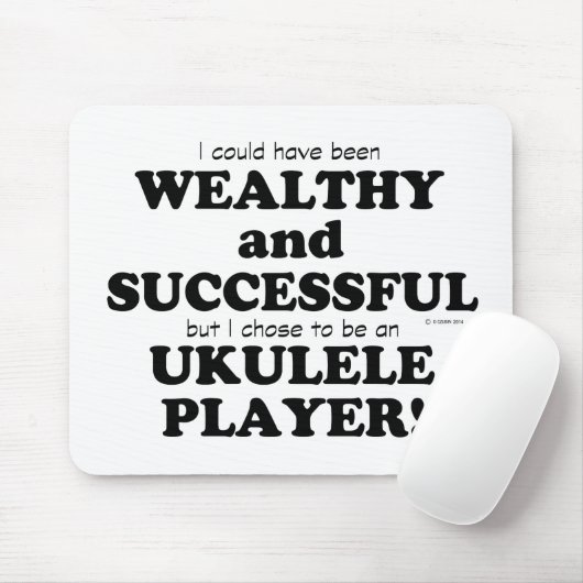Ukulele Wealthy & Succesvol Muismat (Met muis)