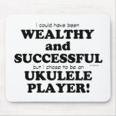 Ukulele Wealthy & Succesvol Muismat (Voorkant)
