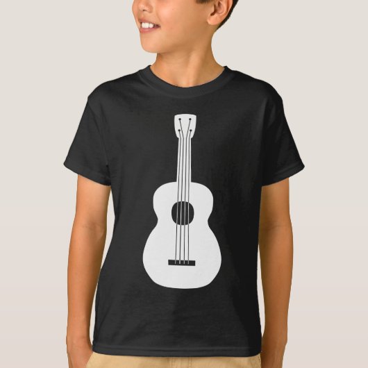 Ukulele - White T-shirt (Voorkant)