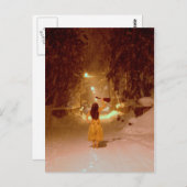 Ukulele winterwonderland briefkaart (Voorkant / Achterkant)