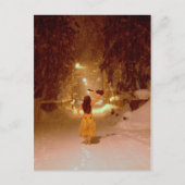 Ukulele winterwonderland briefkaart (Voorkant)