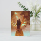 Ukulele winterwonderland briefkaart (Staand voorkant)