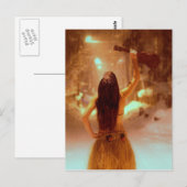 Ukulele winterwonderland briefkaart (Voorkant / Achterkant)