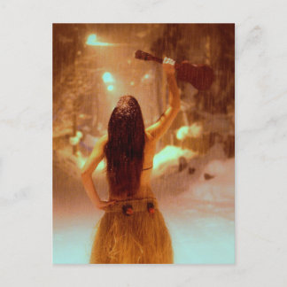 Ukulele winterwonderland briefkaart