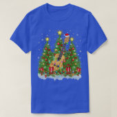 Ukulele Xmas Licht Santa Ukulele Kerstboom T-shirt (Design voorkant)