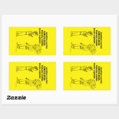 Ukulele Zombie Explode Rechthoekige Sticker (Vel)