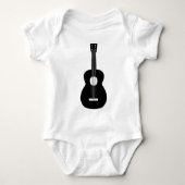 Ukulele - Zwart Romper (Voorkant)