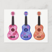Ukuleles briefkaart (Voorkant)