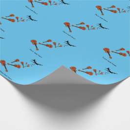 Ukuleles neergestort vliegtuig cadeaupapier