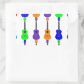 Ukuleles Rechthoekige Sticker (Tas)