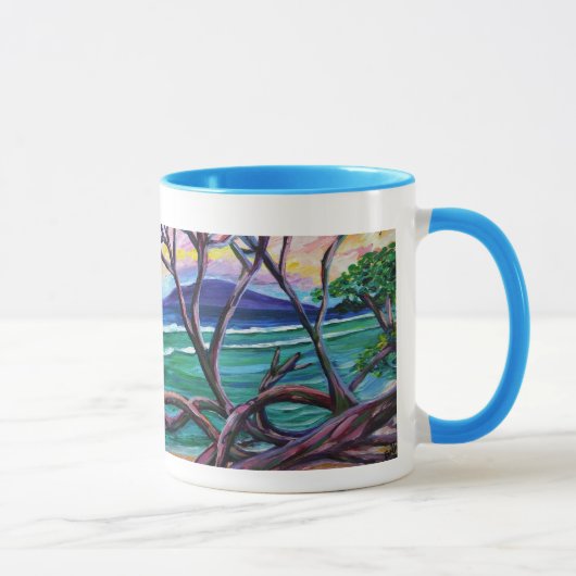 Ukumehame mug- Bomen bij Thousand peaks Mok (Rechts)