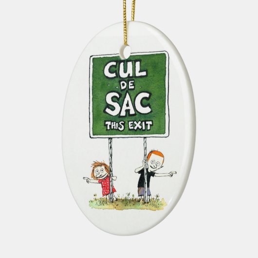 ul de Sac: Deze versiering afsluiten Keramisch Ornament (Links)