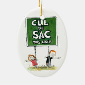 ul de Sac: Deze versiering afsluiten Keramisch Ornament (Achterkant)