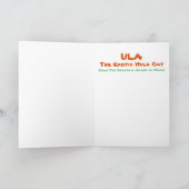 Ula, de Exotische Kaart van de Kat Hula van Denis (Binnen)