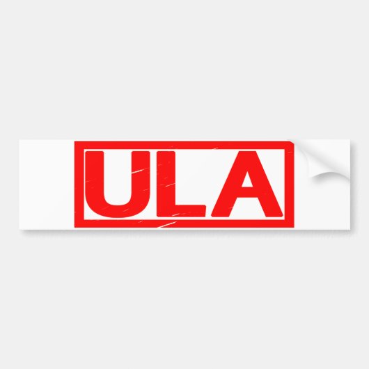 Ula Stamp Bumpersticker (Voorkant)