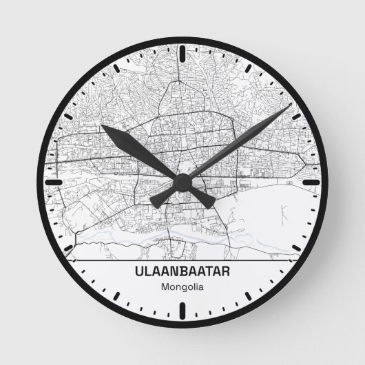 Ulaanbaatar Klok Stad Lijn Kunst (Voorkant)